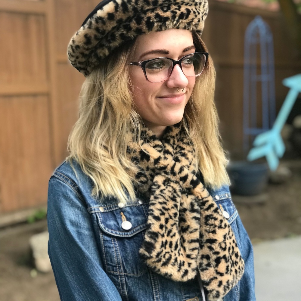 Preston & York Faux Fur Scarf and Hat